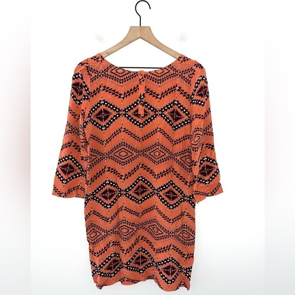 BA&SH Ref Lavande Silk Salmon/Reddish T-Shirt Dress Size 2 - Picture 6 of 13